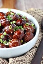 Teriyaki Meatballs Royalty Free Stock Photo