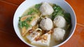 beef meatballs, white tofu and meatball tofu