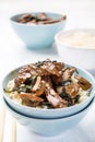 Beef, Mushroom & Spinach Stir-fry