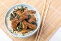 Beef, Mushroom & Spinach Stir-fry