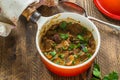Beef and mushroom Strogonoff with rice Royalty Free Stock Photo