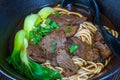 Beef noodle in Chinese style Royalty Free Stock Photo