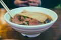 Beef noodles, Chinese noodles, soup Royalty Free Stock Photo