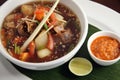 Beef oxtail soup asian food