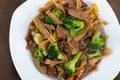 Beef Pad Sew stir fry Royalty Free Stock Photo