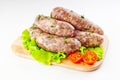 Beef/pork sausages grill