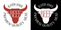 Beef, premium quality meat - vector logo