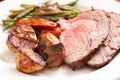 beef prime rib dinner Royalty Free Stock Photo