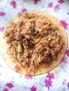 Beef pulao meet rice indian pakistani food lunch dinner