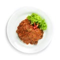 Beef Rendang Dry Curry Daging Authentic Traditional Indonesia, Malaysia Food Style Royalty Free Stock Photo