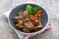 Beef Rendang, Indonesian food.