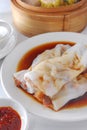 Beef rice roll dim sum