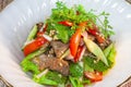 Beef Salad, Thai style beef salad spicy dish Royalty Free Stock Photo
