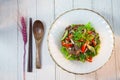 Beef Salad, Thai style beef salad spicy dish Royalty Free Stock Photo