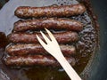 Beef sausages Royalty Free Stock Photo
