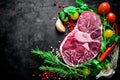 Beef shank meat Royalty Free Stock Photo