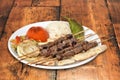 Beef Shish Kebap on Plate