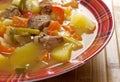 Beef soup Lecho Royalty Free Stock Photo