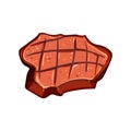 beef steak grill cartoon vector illustration Royalty Free Stock Photo