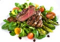 Beef steak with Grilled asparagus Royalty Free Stock Photo