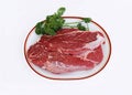 Fresh raw beef fillet steak meat Royalty Free Stock Photo