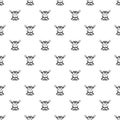 Beef steaks pattern seamless vector