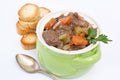 Beef stew with celery and carrot Royalty Free Stock Photo