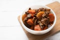 Beef Stew French cuisine Beef Bourguignon Royalty Free Stock Photo