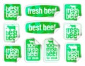 Beef stickers set - best and fresh beef