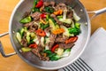 Beef Stir Fry from above Royalty Free Stock Photo
