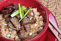 Beef stir-fry rice Royalty Free Stock Photo