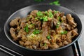 Beef Stir Fry with Rice Royalty Free Stock Photo