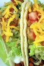 Beef tacos close up