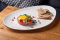 Beef Tartare with Eggs Yolk