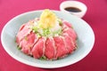 Beef tataki set Royalty Free Stock Photo