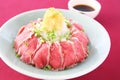 Beef tataki set Royalty Free Stock Photo