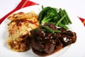 Beef tournedos dinner Royalty Free Stock Photo