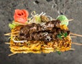 Beef yakitori skewers Royalty Free Stock Photo