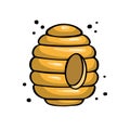 Beehive, home for a bee, vector illustration