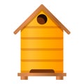 Beehive icon, cartoon style