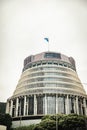 Beehive, the parliament of New Zealand, Wellington capitol Royalty Free Stock Photo