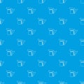 Beehive smoker pattern vector seamless blue