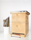 Beehive with tools Royalty Free Stock Photo