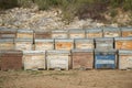 Beehives (wooden), Spain Royalty Free Stock Photo