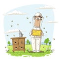 Beekeeper With Honey