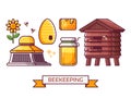 Beekeeping and Apiary Icon Set