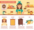 Beekeeping Honey Infographics