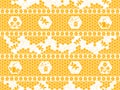 Beekeeping honey seamless pattern