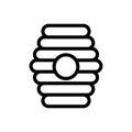 Beekeeping thin line icon