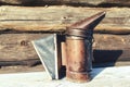 Beekeeping smoke inventory Royalty Free Stock Photo